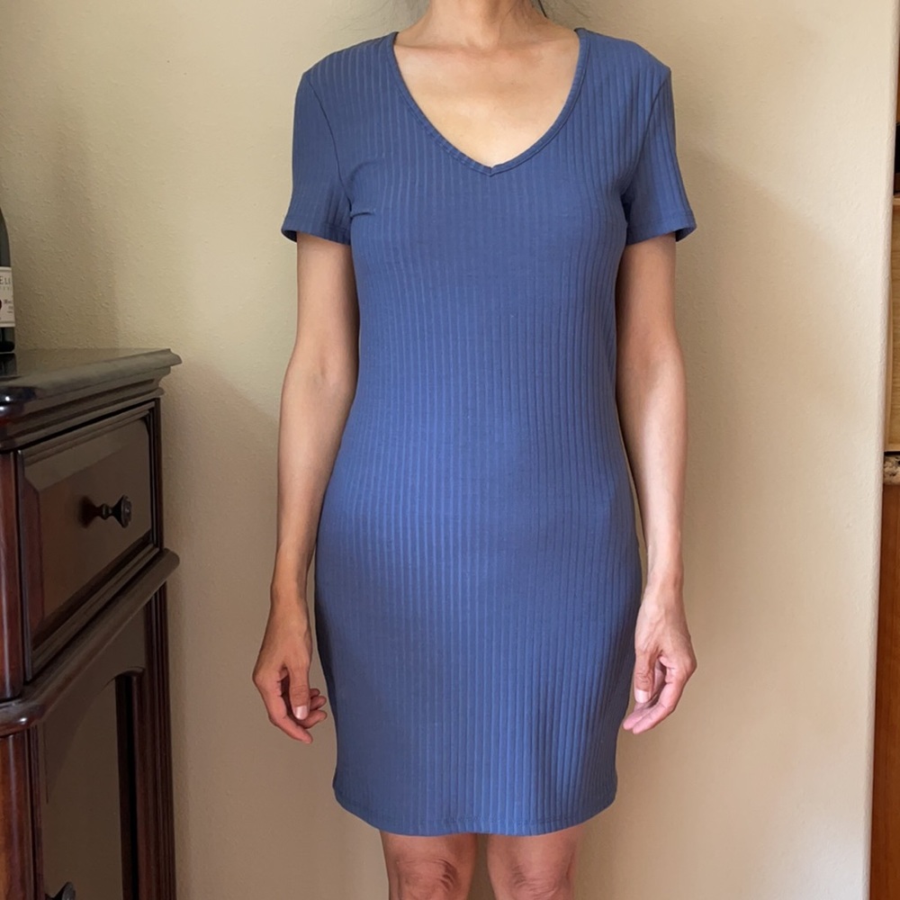 Ribbed T-shirt Dress